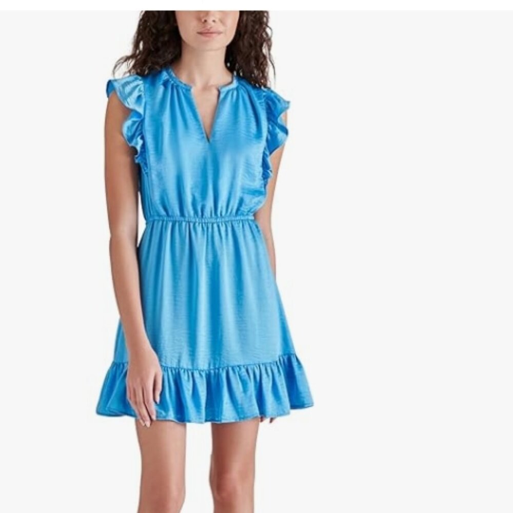 NWOT Steve Madden Apparel Dreams Dress, Blue, SZ L